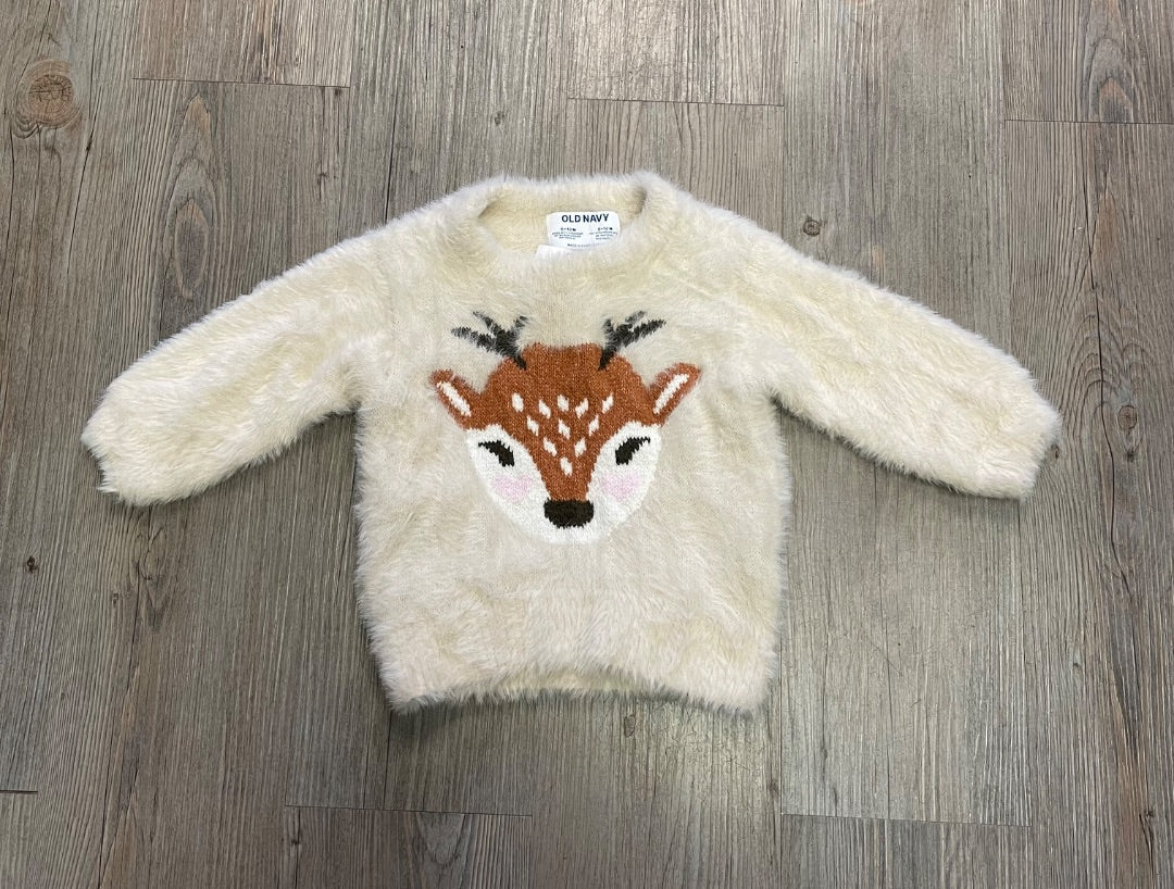 Beige Old Navy Fuzzy Sweater, 6-12M