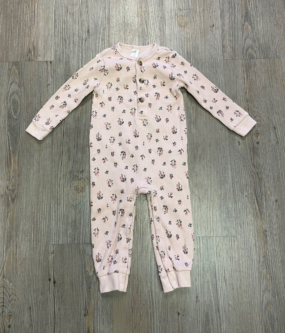 Floral Gerber PJ Onesie, 18M
