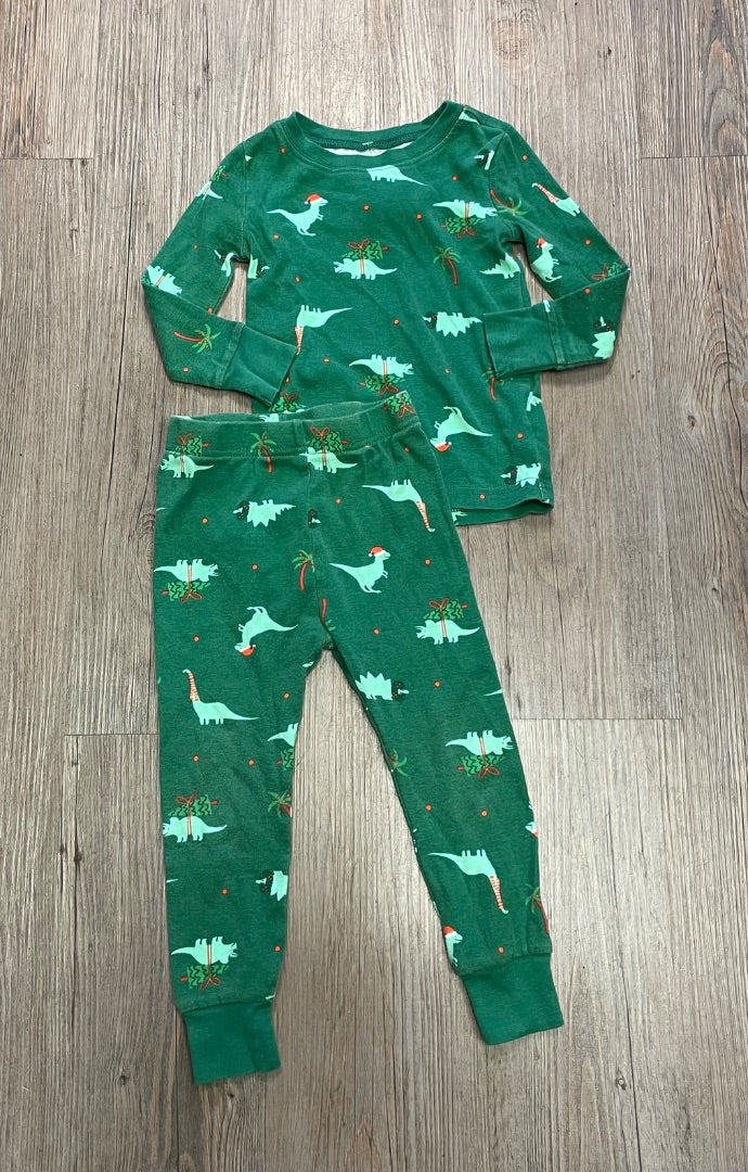 Green Carters PJ Set, 2Y