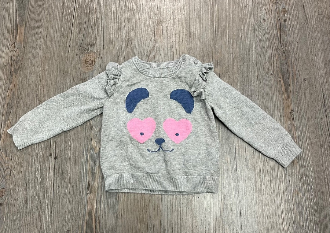 Grey Gap Knit Sweater, 18-24M
