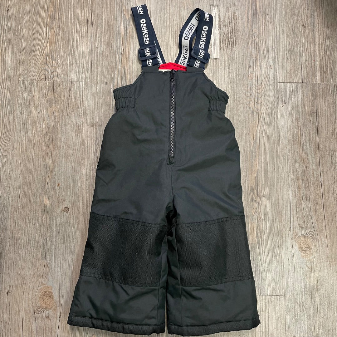 Black Oshkosh Bib Snow Pants, 18M