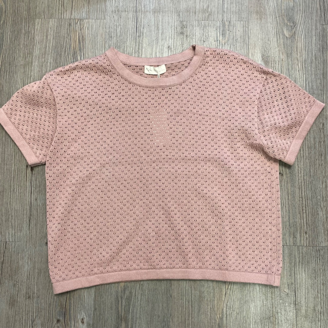 Rosewood Rylee + Cru Boxy Crop Knit Tee, 12Y
