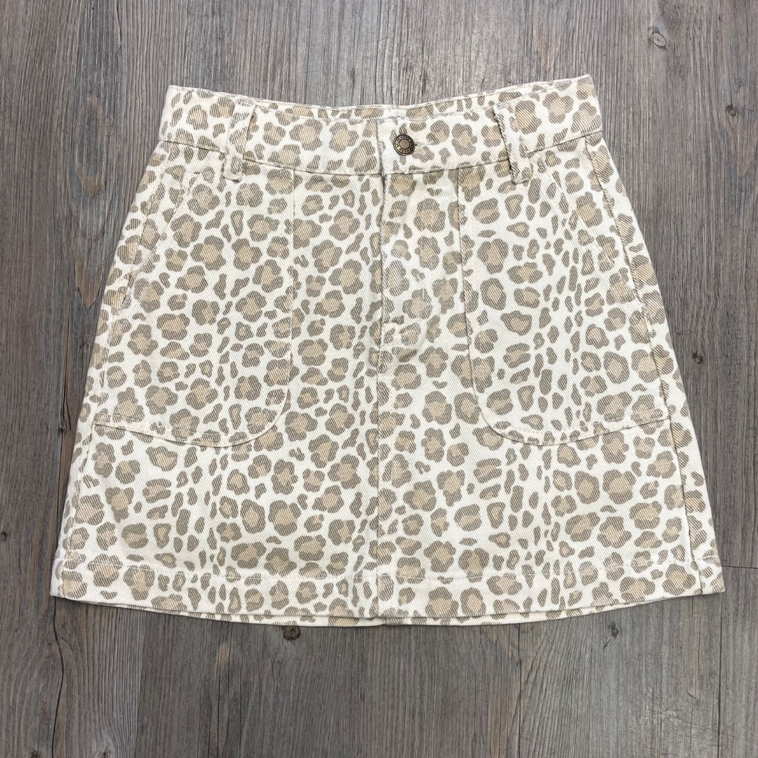 Leopard Rylee + Cru Tennessee Mini Skirt, 12Y