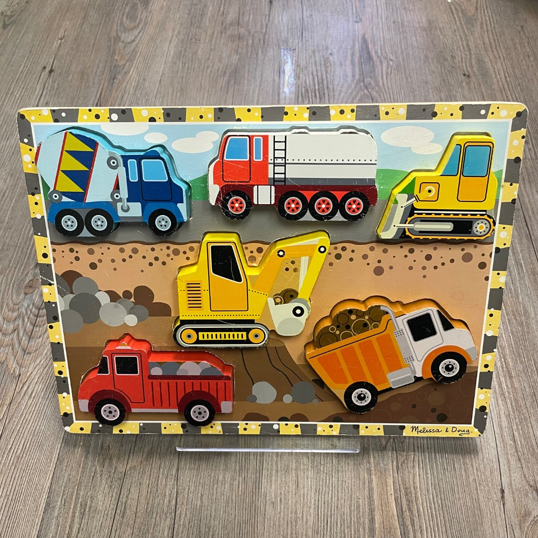 Multi Colour M&D Wooden Chunky Puzzle, Pre-owned
