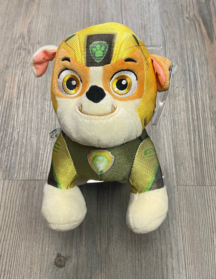 Yellow Aqua Pups Rubble Stuff Toy, 3Y+