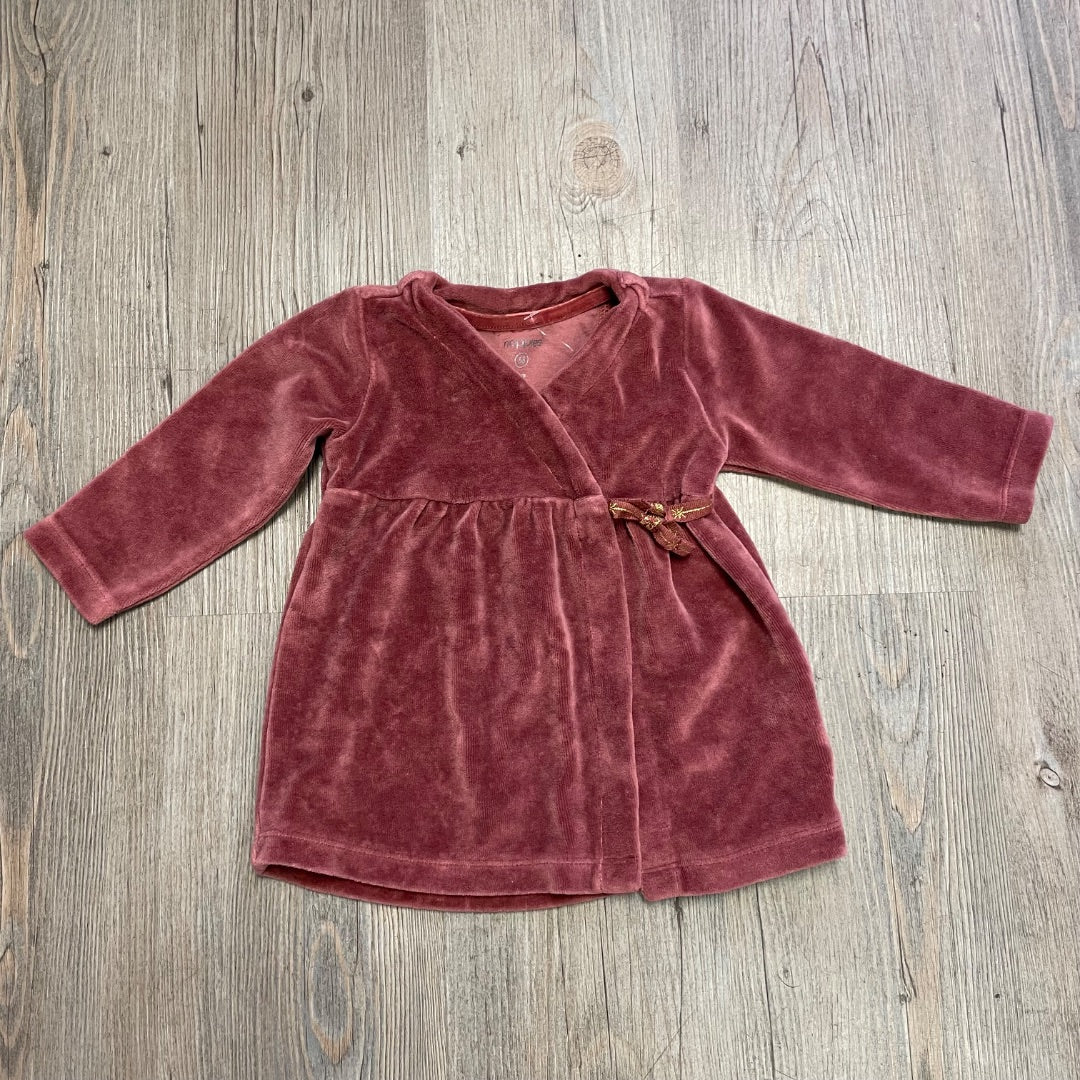 Dustyrose Noppies Snap Long Sleeve Dress, 4-6M