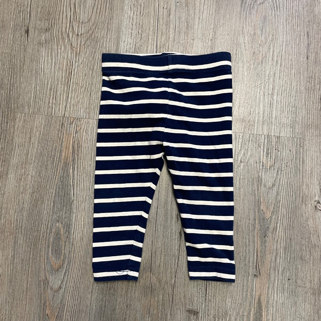 Navy Striped Joe Fresh Legging, 6-12M