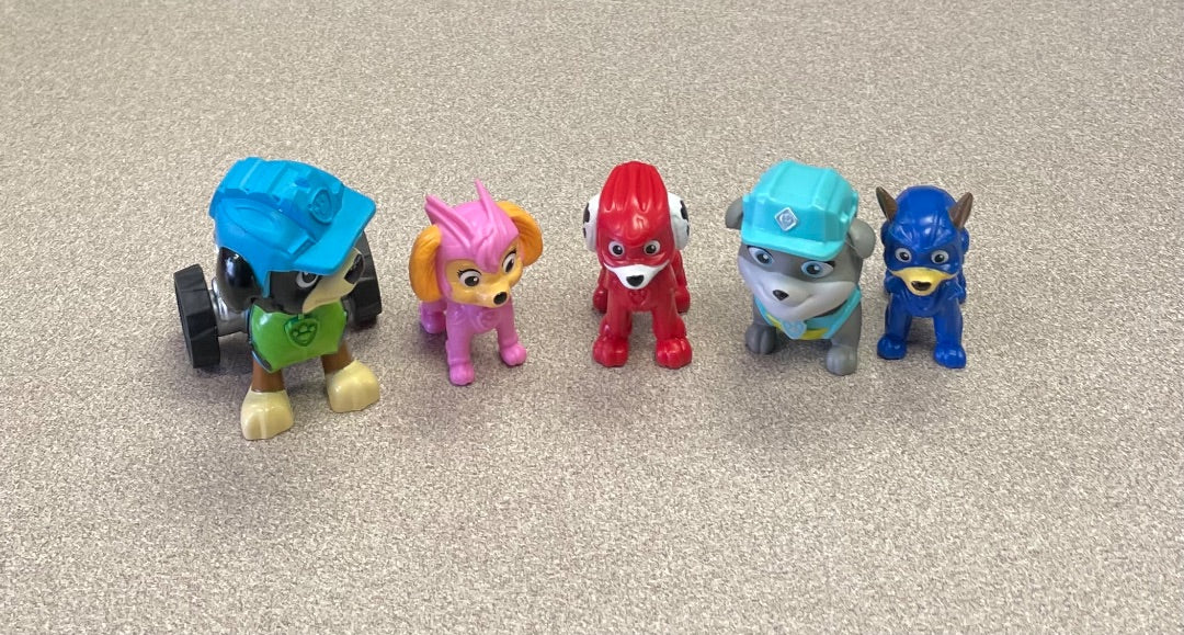 Multi Colour Paw Patrol Action Figure Set 5PC, 3Y+