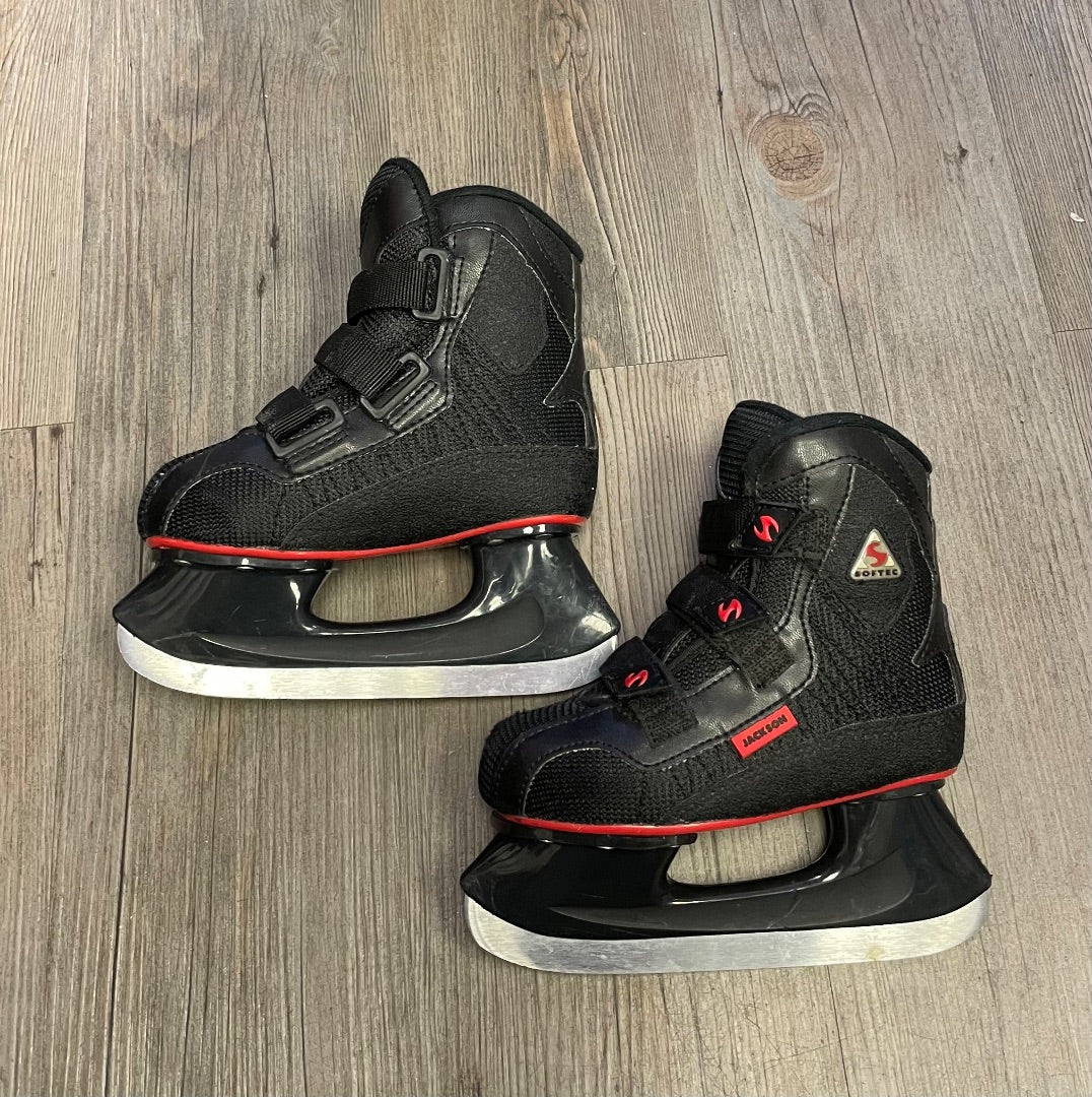 Black Softec Hockey Skates, 10T
