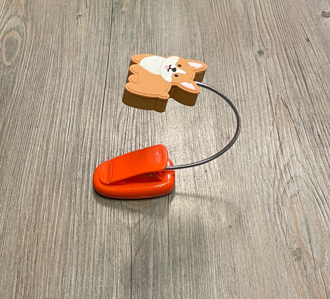 Orange Brown Clip On Table Night Light