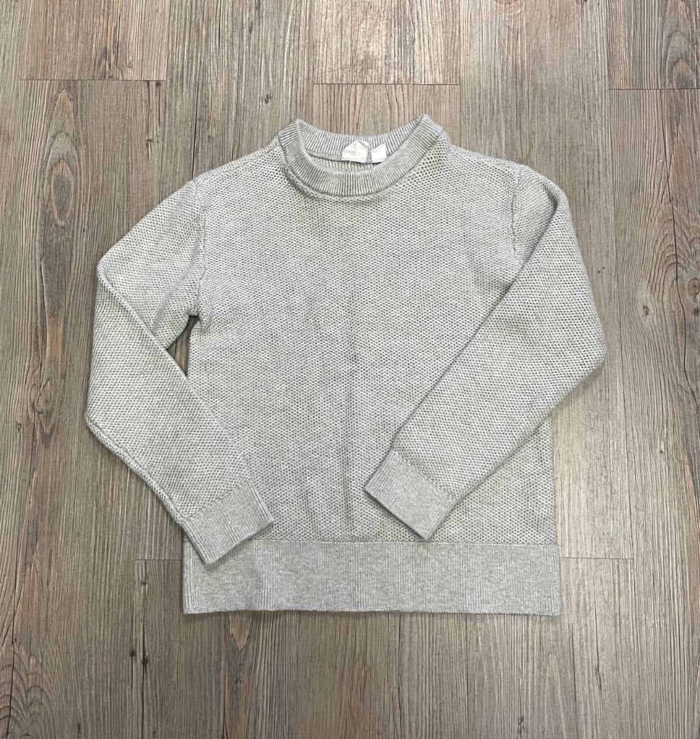 Grey Gap Knit Pullover Sweater, 6-7Y