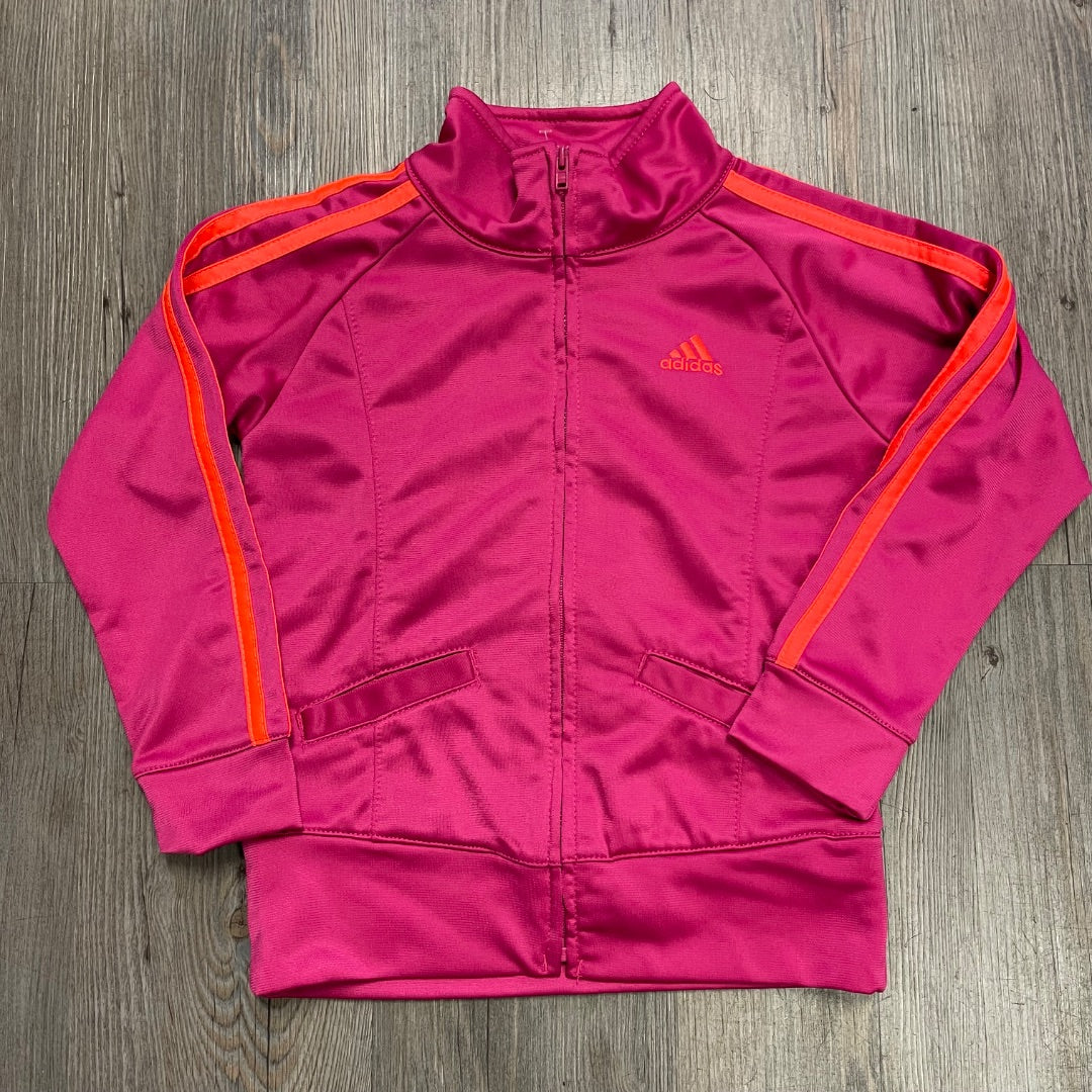 Fuchsia Adidas Athletic Zip jacket, 4Y