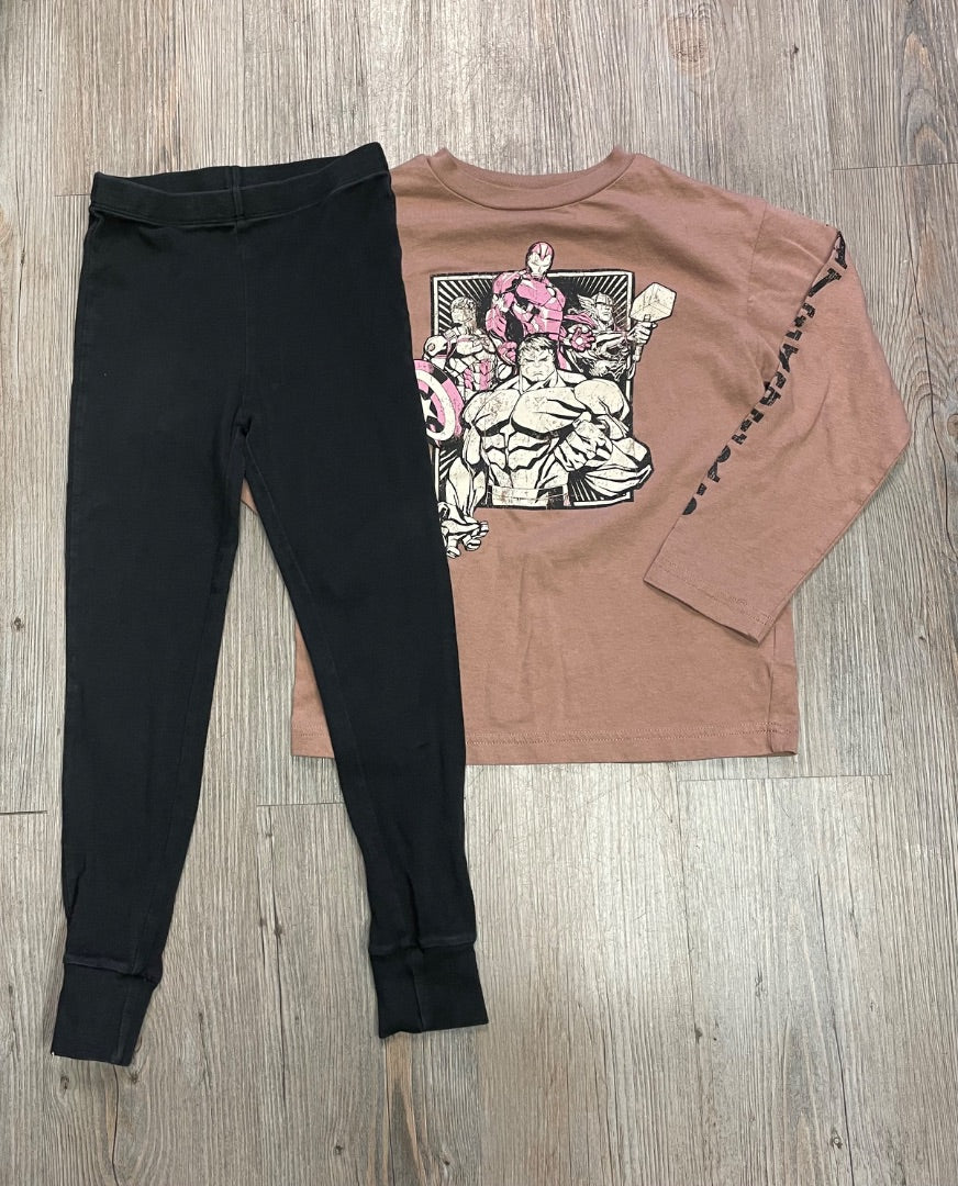 Brown,Black Joe Fresh Pj Set, 6Y