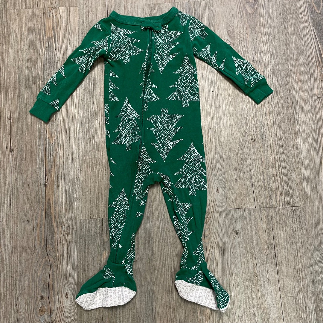 Green Carters PJ Onesie, 12M