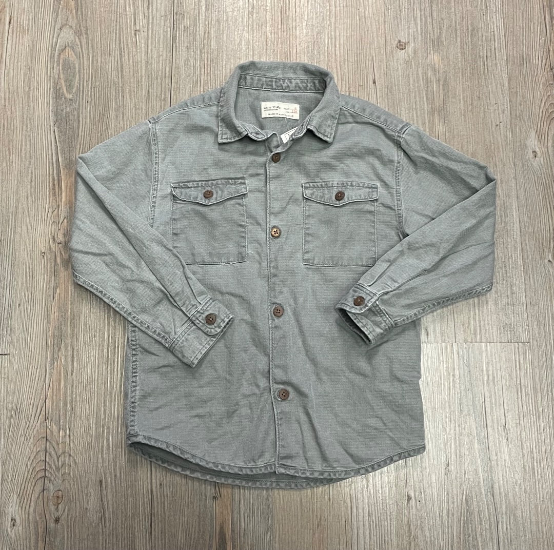Grey Zara Long Sleeve Shirt, 6Y