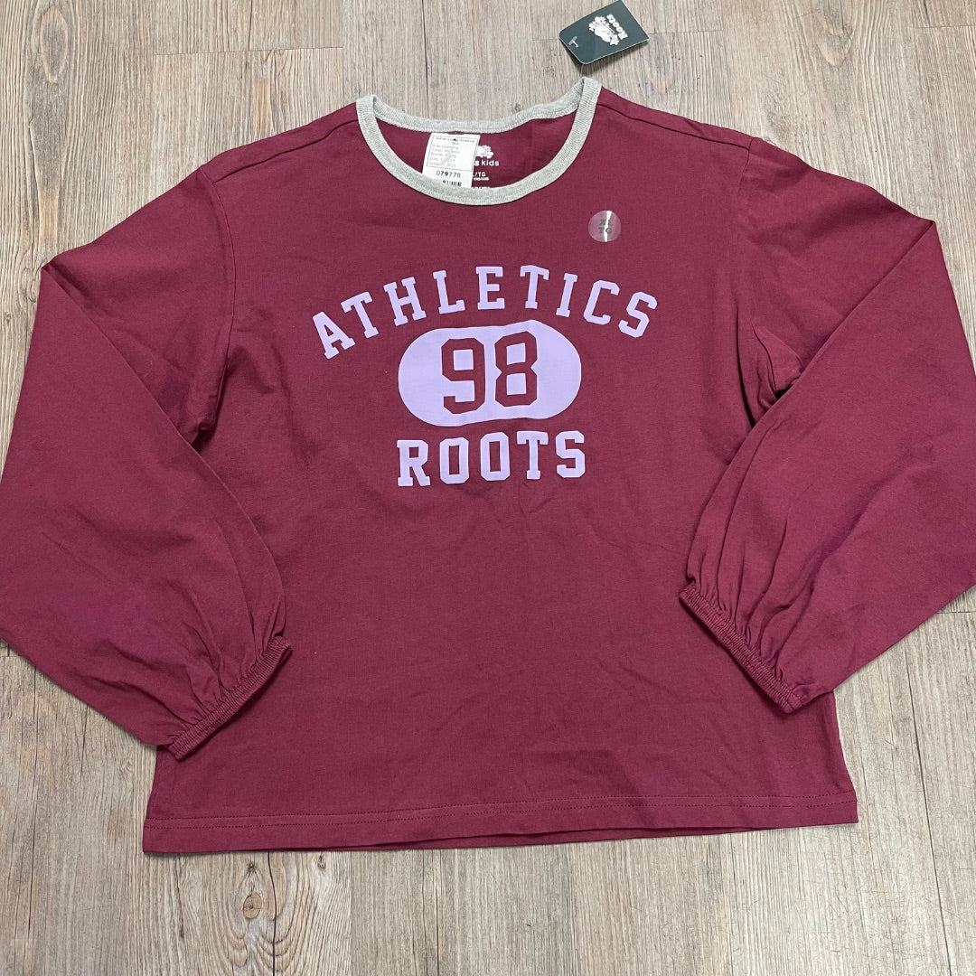 Maroon Roots NEW Long Sleeve Top, 11-12Y