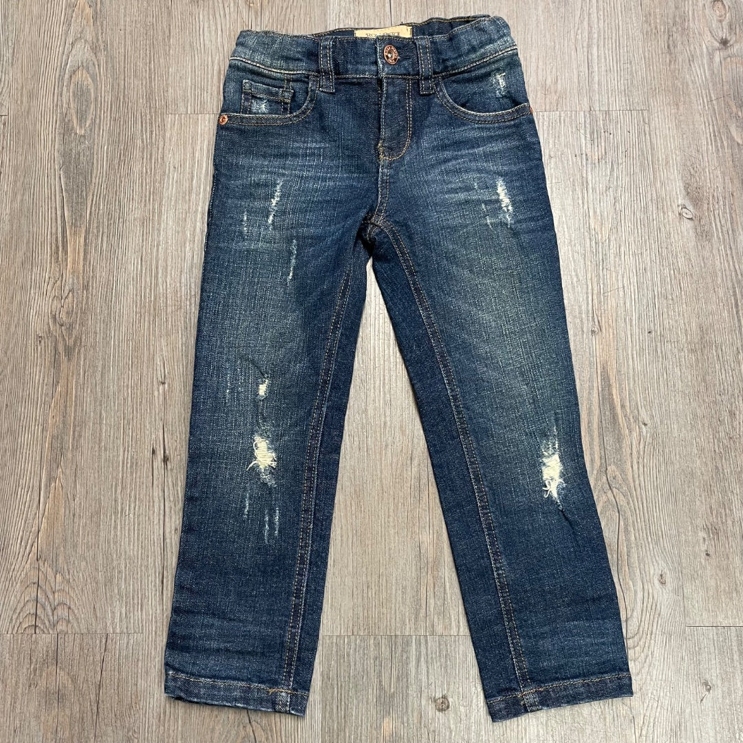 Navy Rose Pistol NEW Adjustable waist Jeans, 4Y