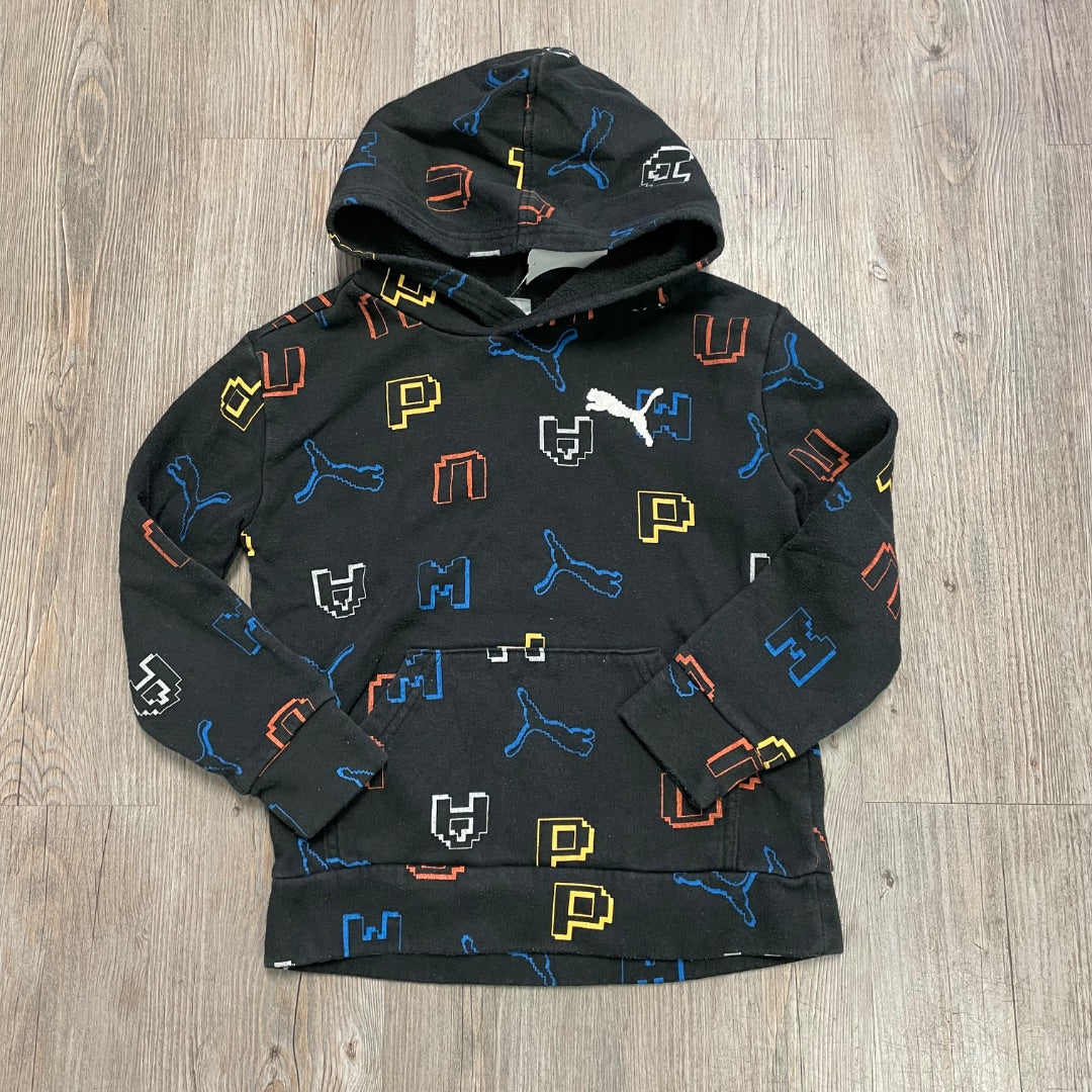 Multi Colour Puma Pullover Hoodie, 6Y