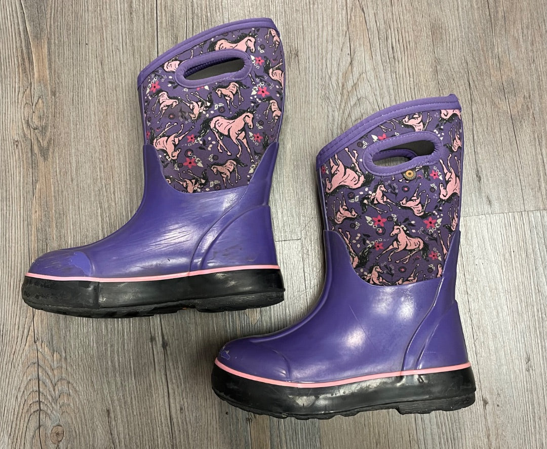 Purple Bogs Winter Boots, 13Y