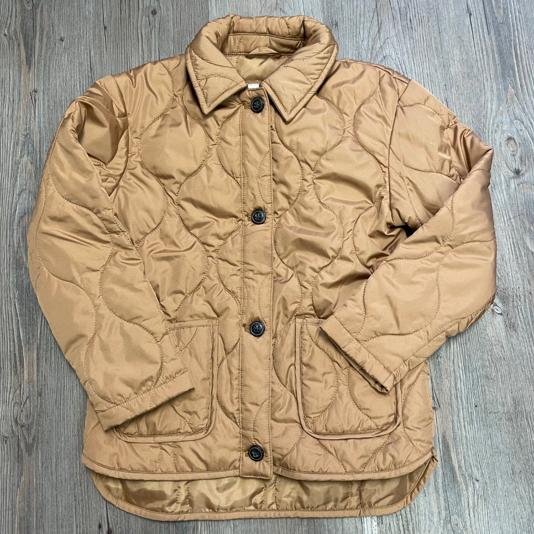 Brown Old Navy Puffer Jacket, 8Y