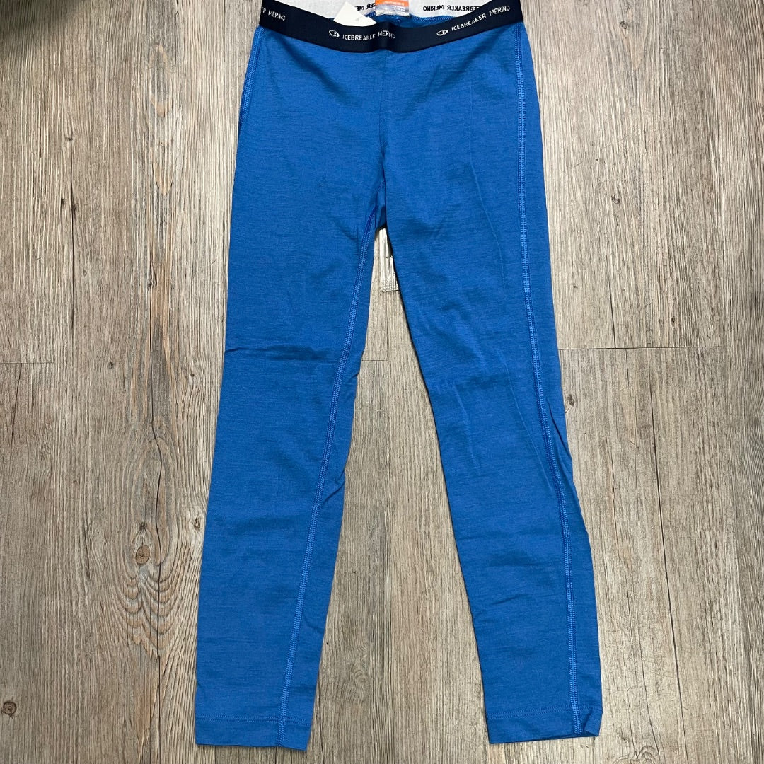 Blue Ice Breaker Merino Base Layer Bottom, 7-8Y