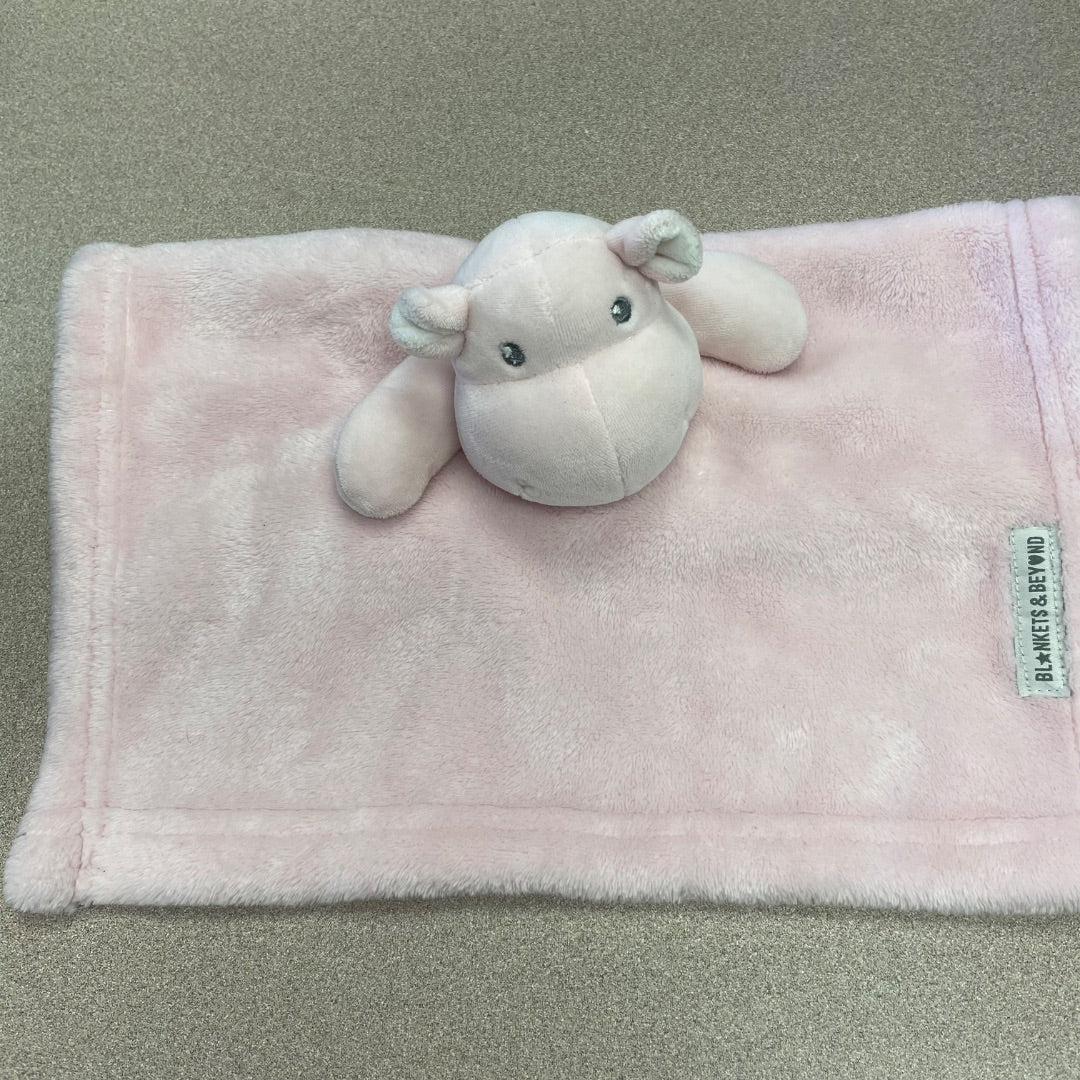 Pink Blanket & Beyond Hippo Cuddle Plush, Pre-owned