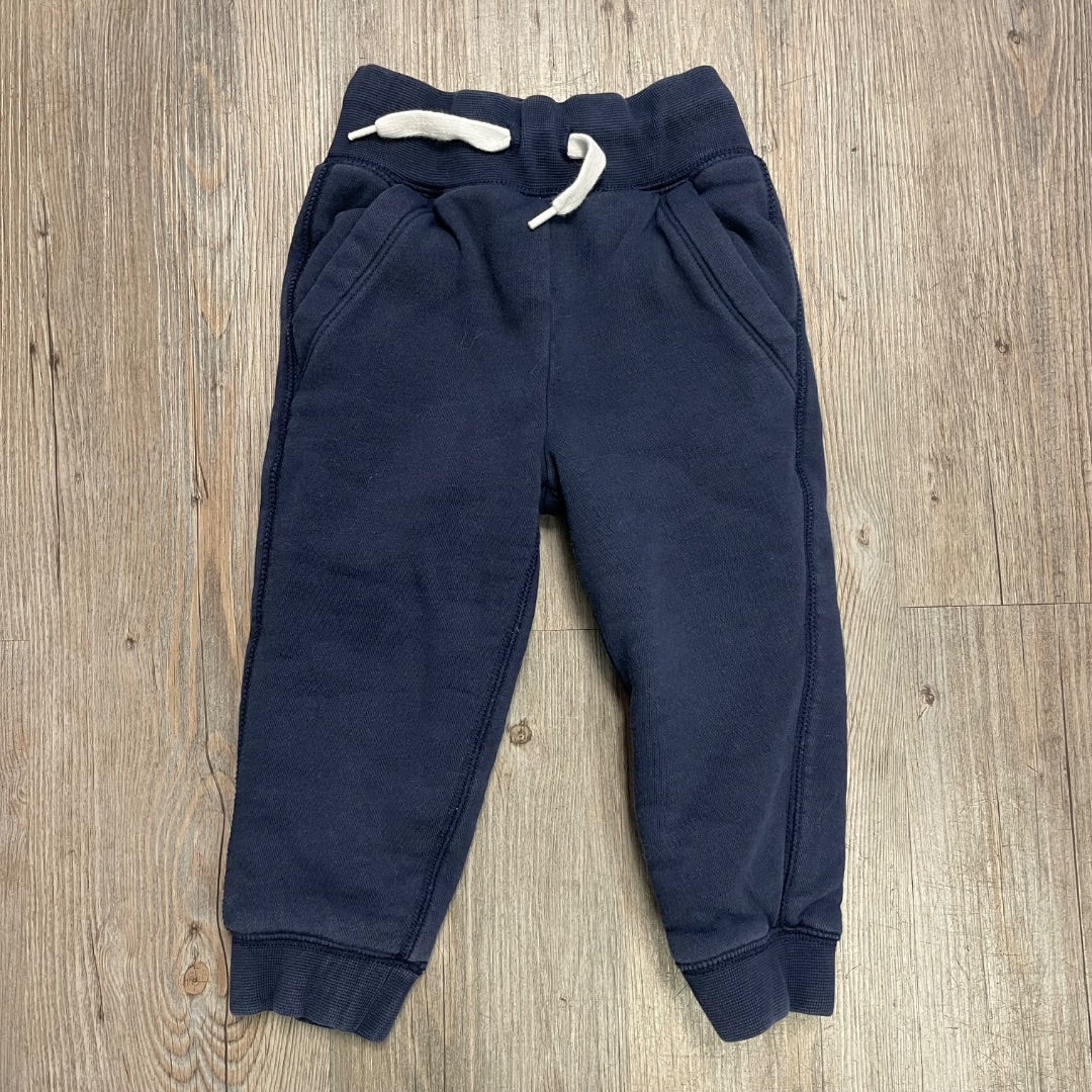 Navy Gap Lined Sweat Pants, 2Y