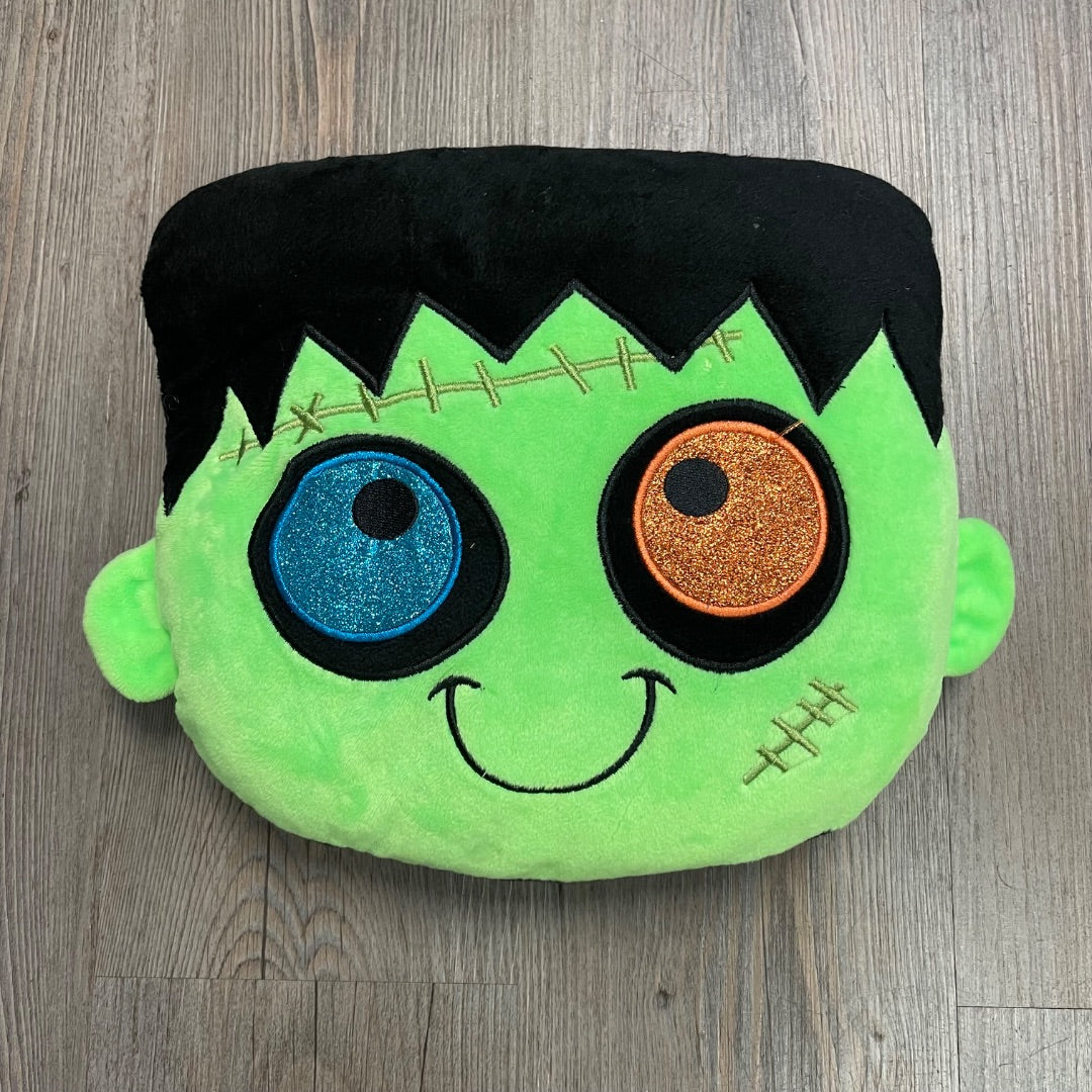 Frankenstein Mini Pillow Decor Halloween Decor, Pre-owned
