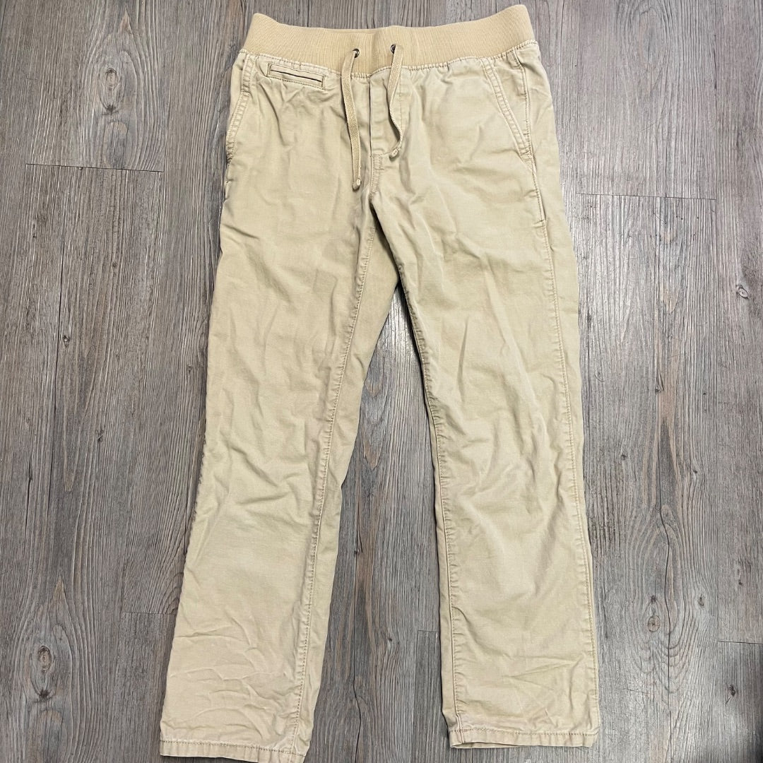 Tan Gap Elastic Waist Pants, 8-9Y