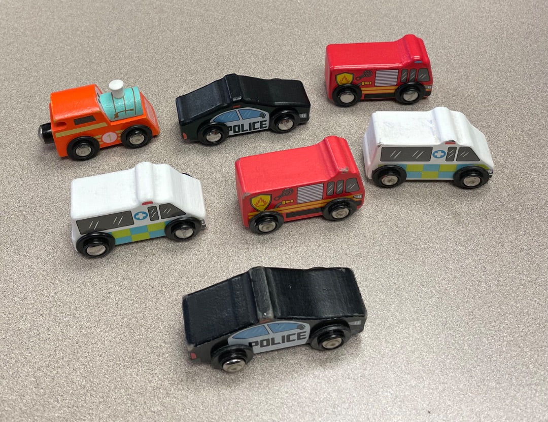 Multi Colour J adore Assorted Wooden Car+ Train