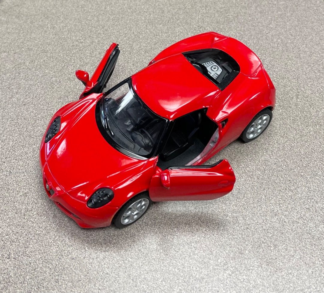 Blue Alfa Romeo 4C, 5 inch