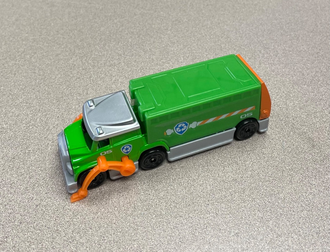 Green Paw Patrol Rocky True Metal Recycling Truck, 5 Inch