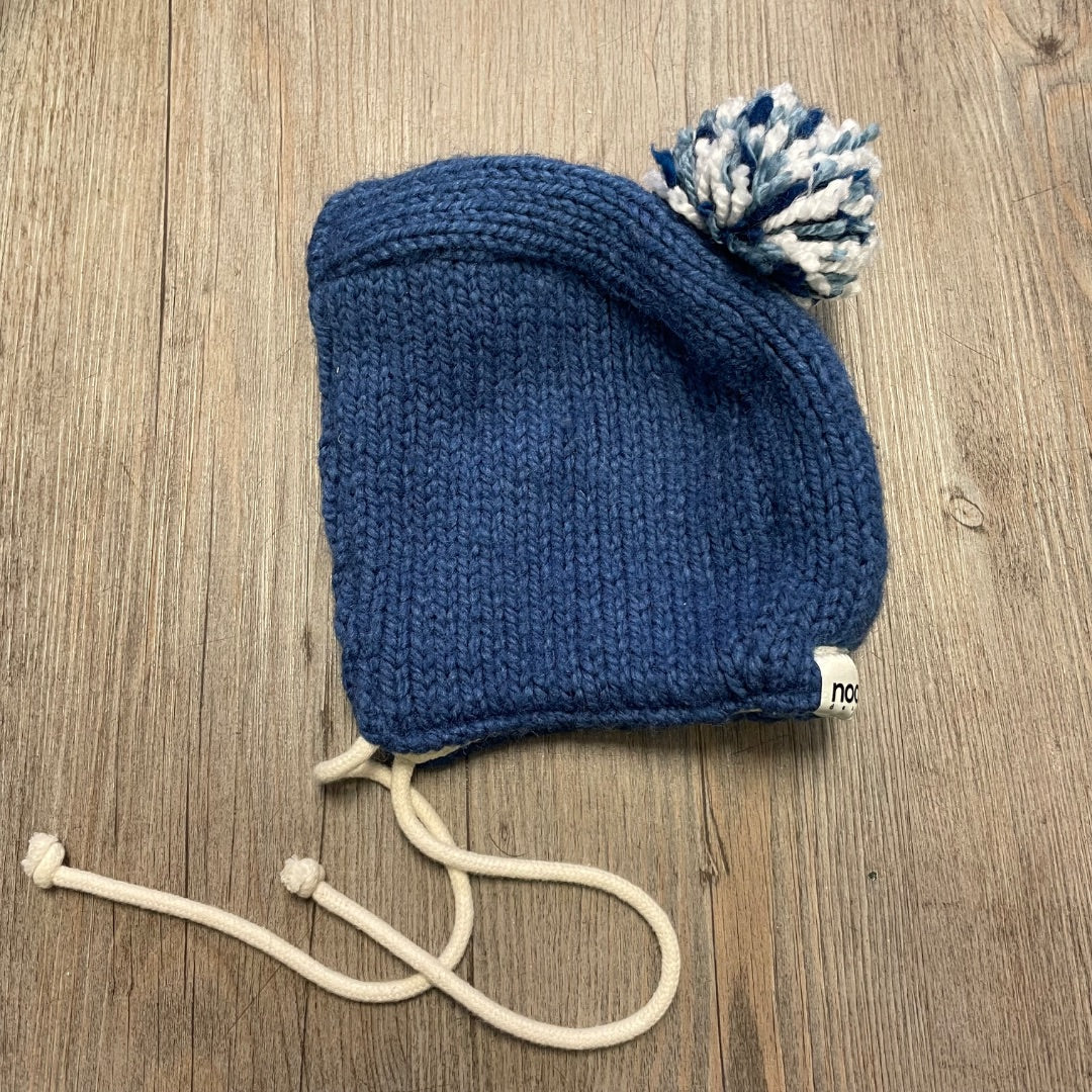 Blue Nooks Knit Lined Hat, 12M