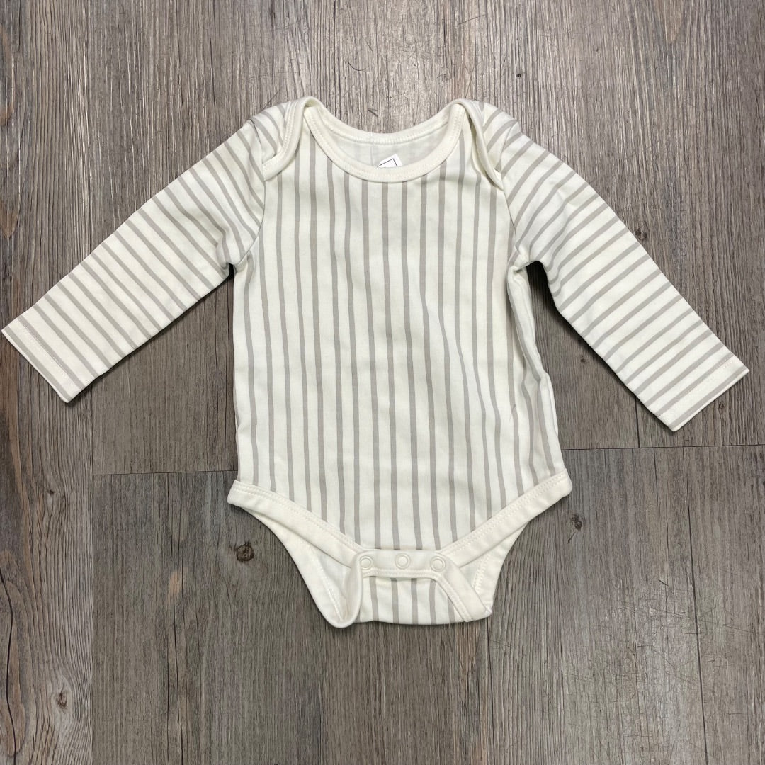 Stripe Pehr Long Sleeve Onesie, 3-6M