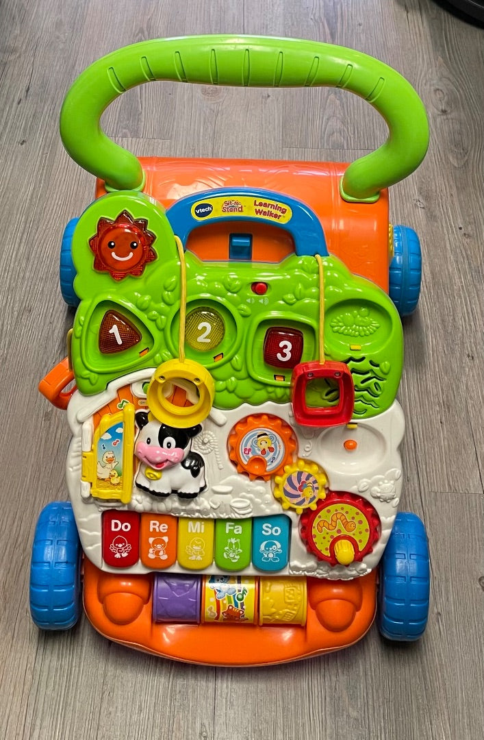Multi Colour Vtech Learning Walker Sit To Stand