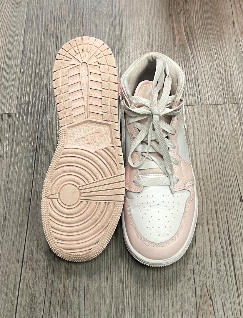 Pink ,White Nike HIghtop Sneaker, 4Y