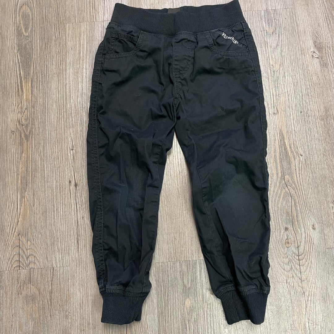 Black Viller Valla Jogger Pants, 4-5YY
