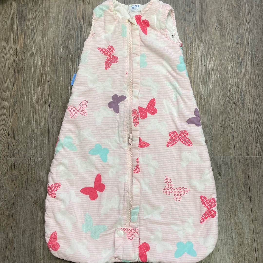 Butterfly Pattern Gro Bag Sleep Sack, 6-12M