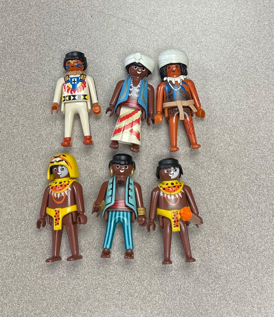 Multi Playmobile 6 Assorted Small/Large Characters