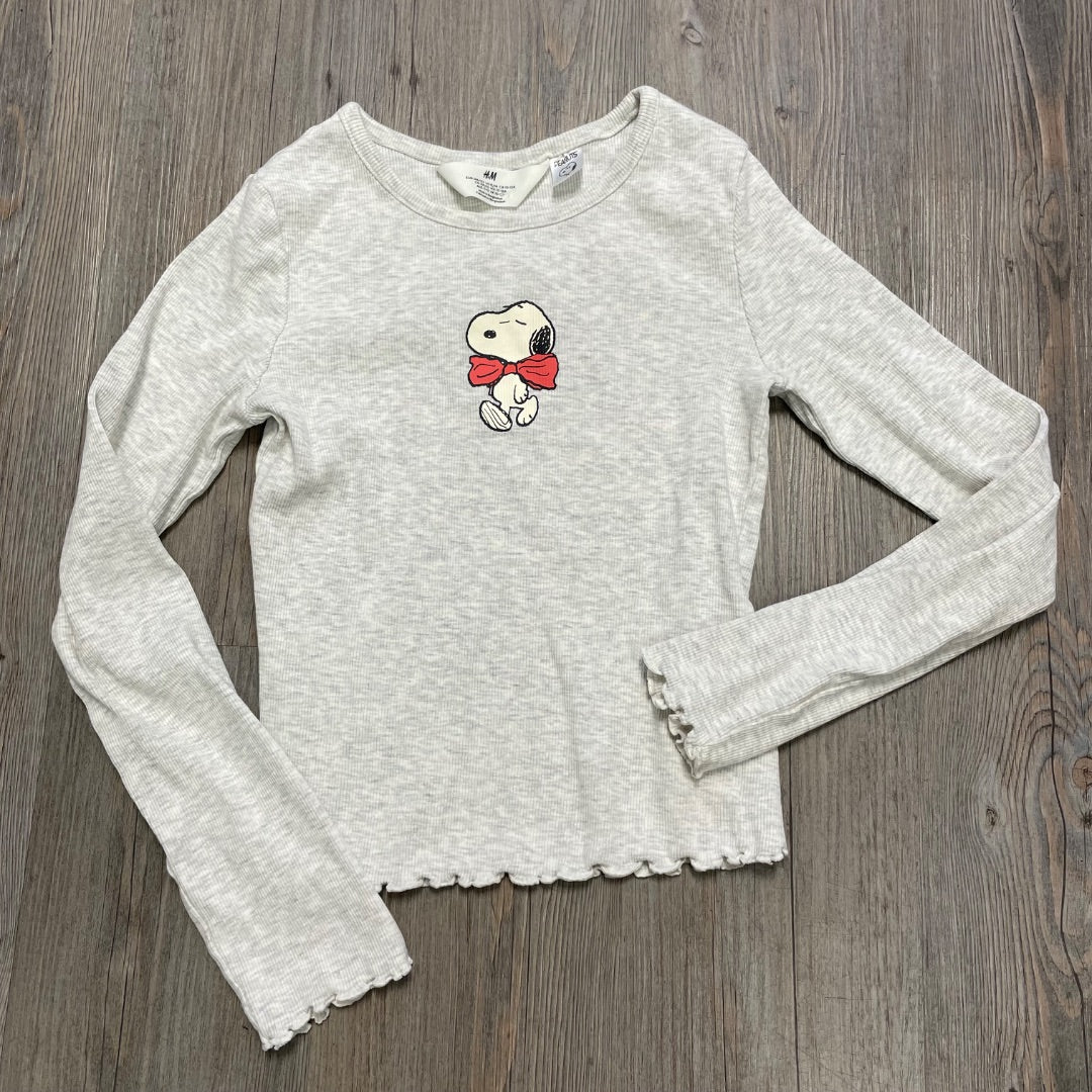 Grey H&M Long Sleeve Top, 10-12Y
