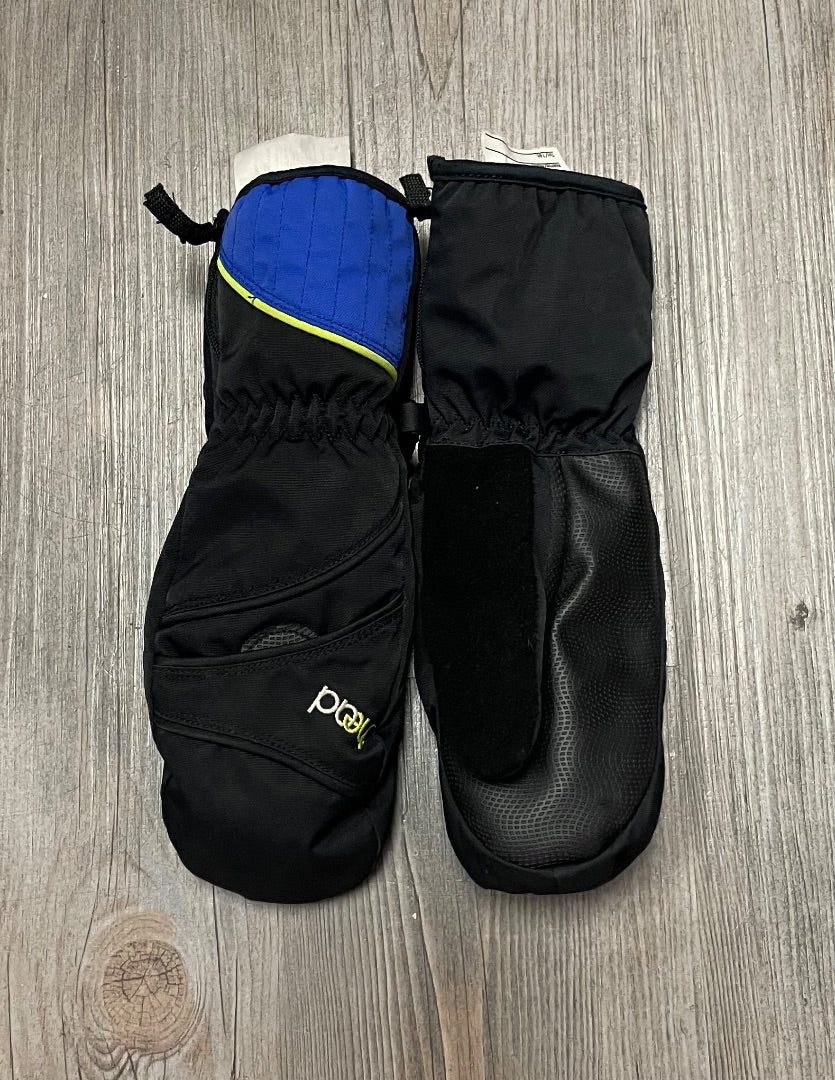 Pink/Purple Head Side Zip Waterproof Ski Mitten, 8-10Y