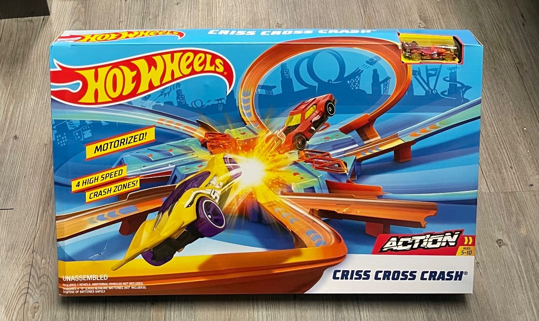 Multi Colour Hotwheels Action Criss Cross Crash, 5-10Y