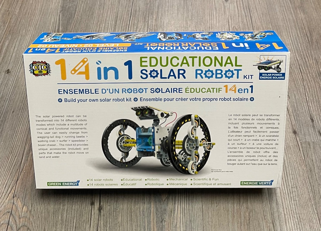 Multi Colour 14 In 1 Solar Robot, 10Y+
