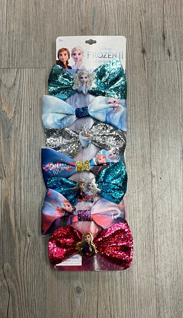 Multi Colour FrozenII 7 Day Bow Set, 3Y+