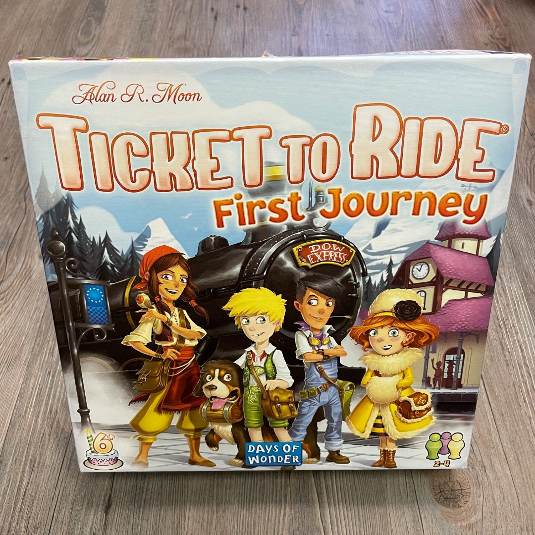 Multi Colour Days Of Wonder Ticket To Ride First Journey, Pre-owned