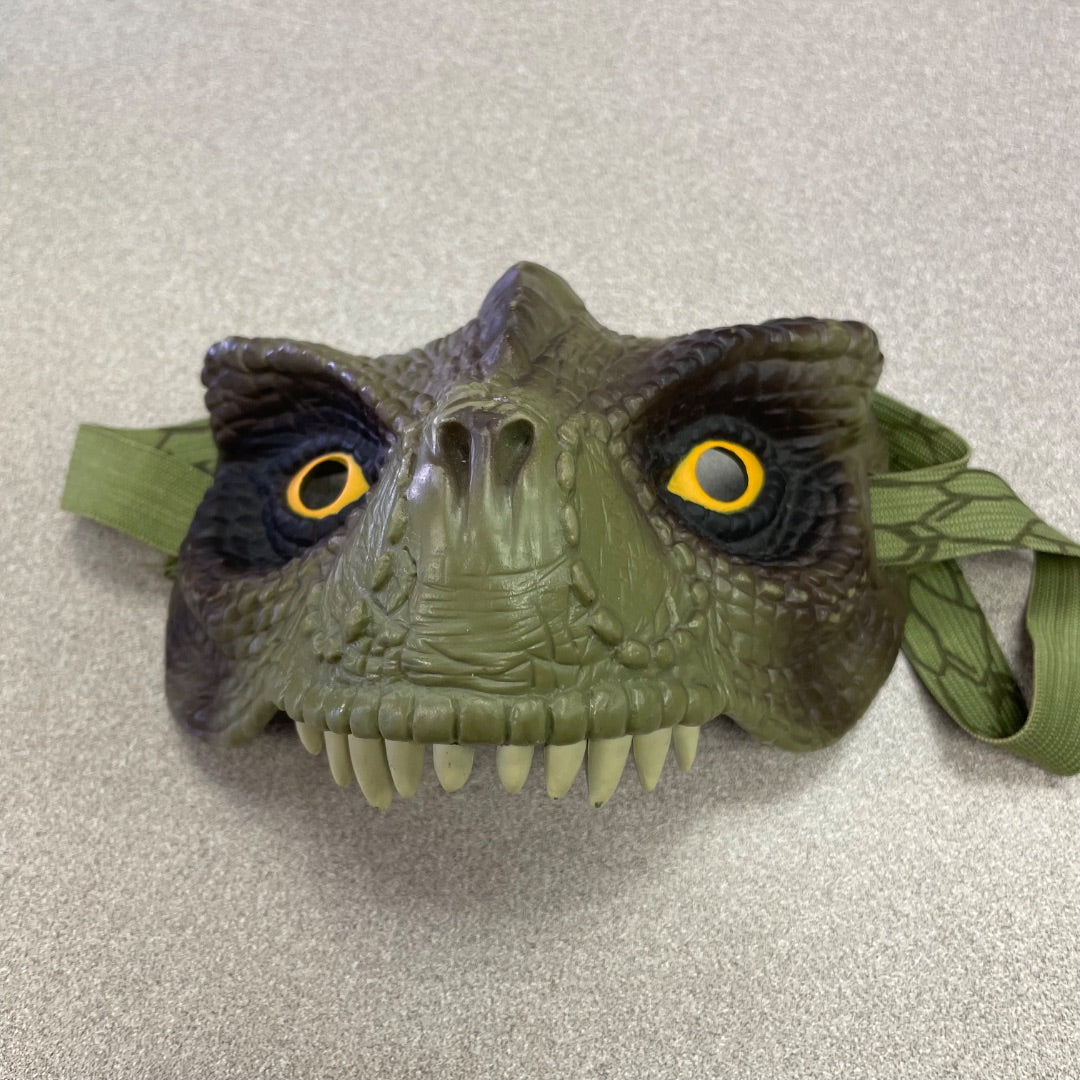 Green Dinosaur Mask, Pre-wned