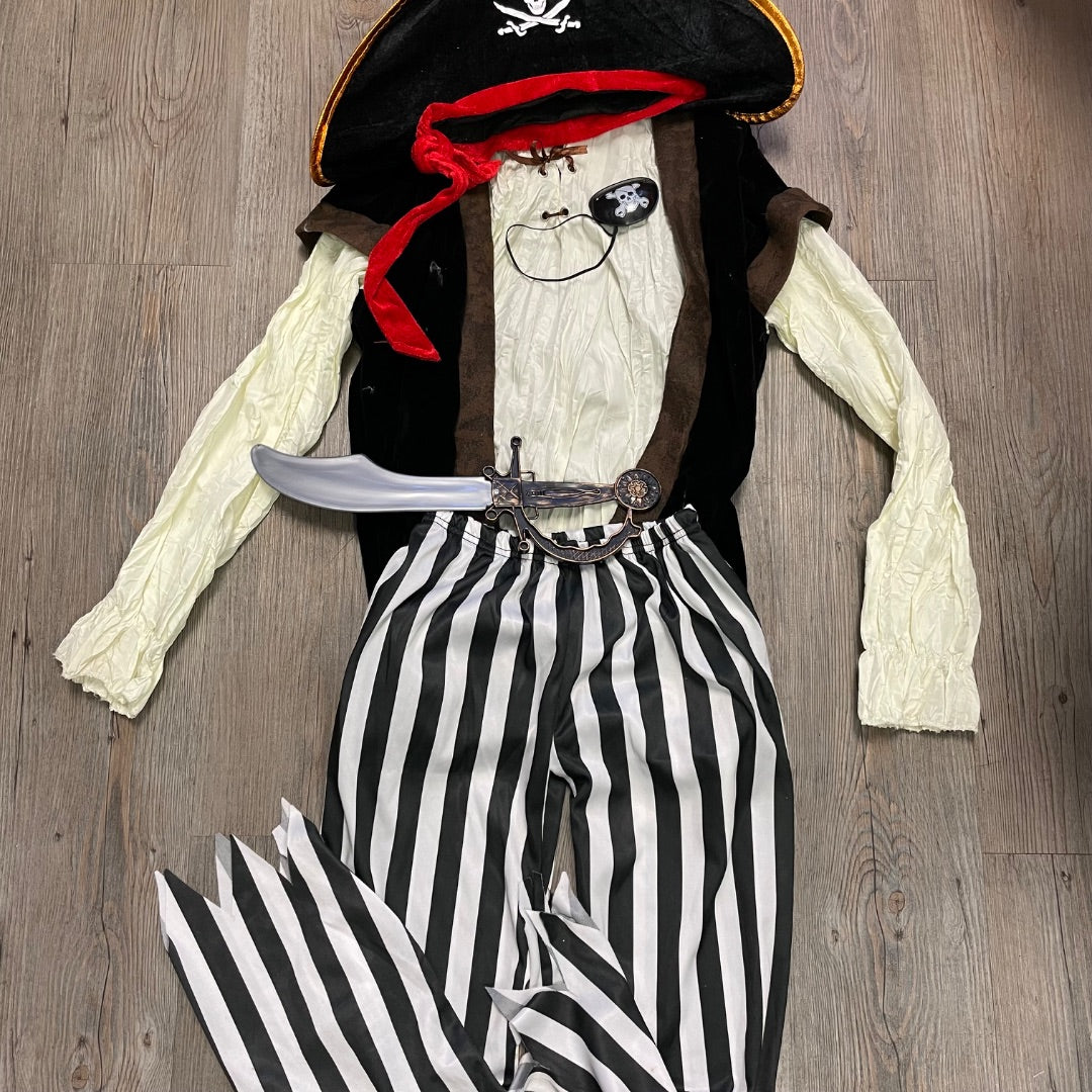 Multi Colour Pirate Costume, 7-8Y