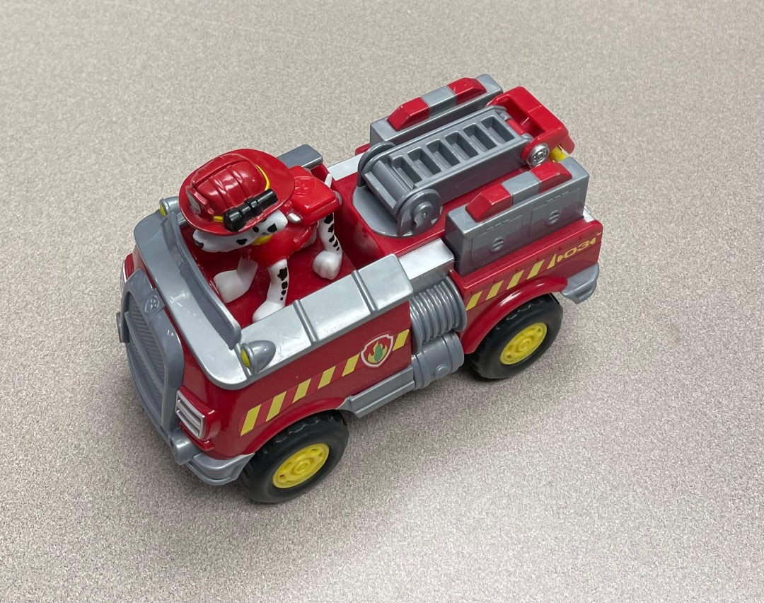 Red Paw Patrol Marshall And Truck, 2pc