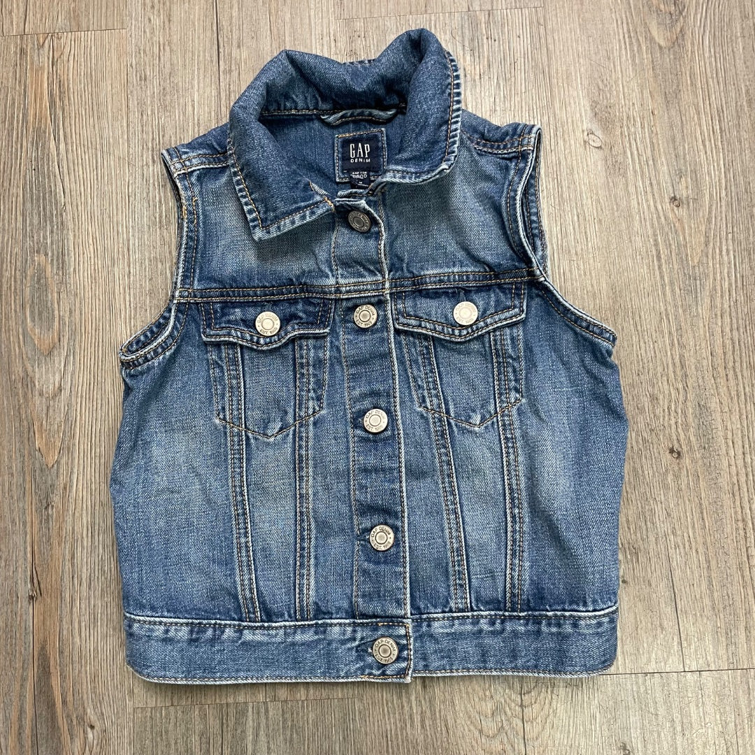 Blue Gap Denim Vest, 8-9Y