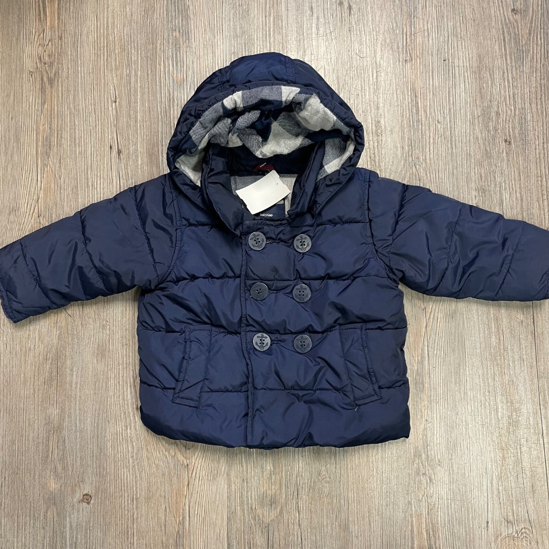Navy Gap Winter Jacket, 12-18M